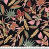 Tissu viscose Aloha fond noir