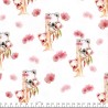 Tissu jersey Koalas digital fond blanc Poppy