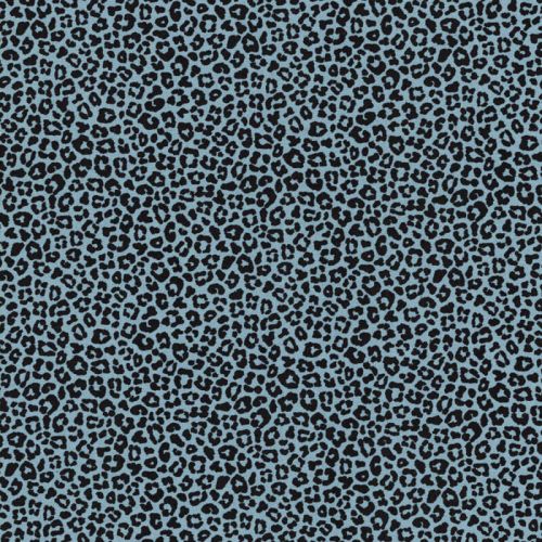 Tissu coton léopard fond vert