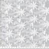 Tissu coton broderie anglaise grandes fleurs