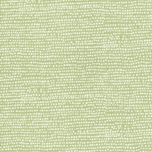 Tissu coton à pois fond vert Reed 