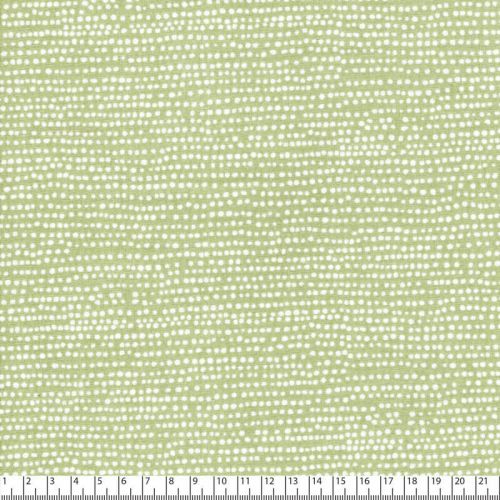 Tissu coton à pois fond vert Reed 