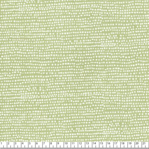 Tissu coton à pois fond vert Reed 