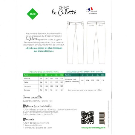 Patrons les BG Pantalon Le Culotté 