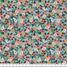Tissu coton Garden party glitter or fond bleu Rifle Paper Co