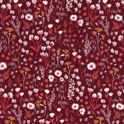 Tissu coton Dear Isla bordeaux Cotton Steel