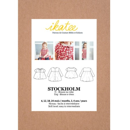 Patron Ikatee Stockholm 6 mois - 4 ans
