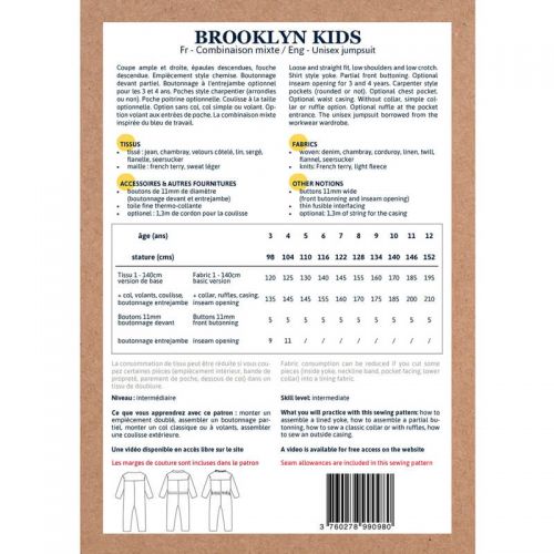 Patron Ikatee Brooklyn 3-12 ans