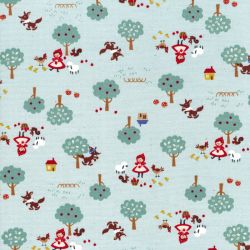 Tissu coton japonais Petit chaperon rouge