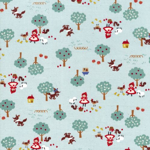 Tissu coton japonais Petit chaperon rouge