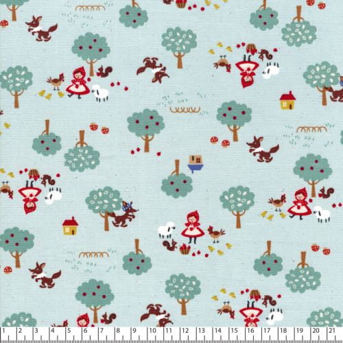 Tissu coton japonais Petit chaperon rouge