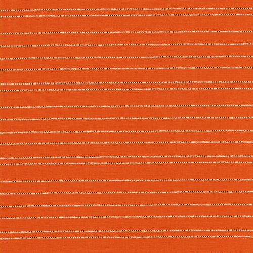 Tissu coton rayures pointillés fond moutarde 