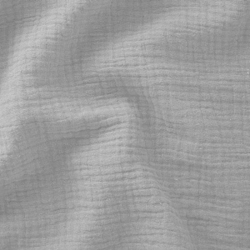 Tissu Double gaze de coton gris clair