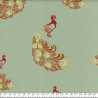 Tissu jersey paon glitter vert Tissu jersey paon glitter vert
