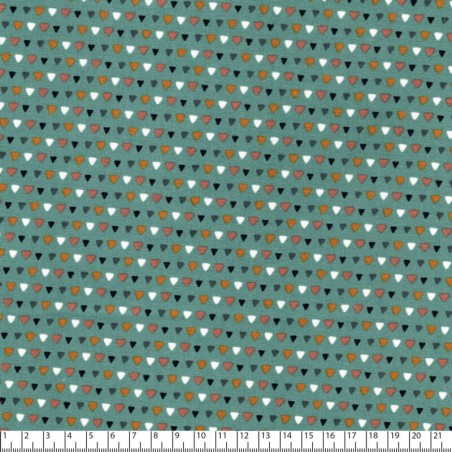 Tissu coton Abstract triangles