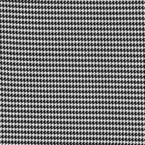 Tissu pied de poule noir/blanc