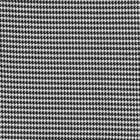 Tissu pied de poule noir/blanc
