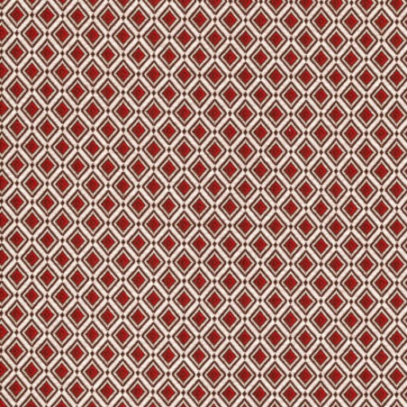 Tissu faux jacquard Punta orange