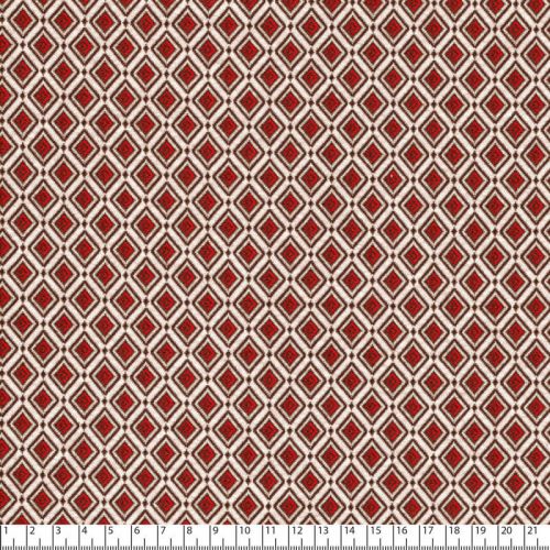 Tissu faux jacquard Punta orange