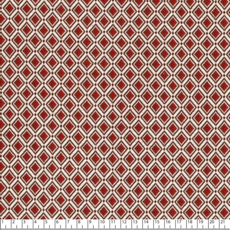 Tissu faux jacquard Punta orange