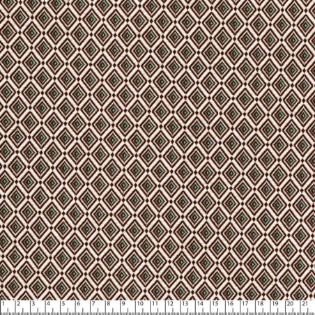 Tissu faux jacquard Punta vert