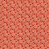 Tissu coton petits triangles fond orange