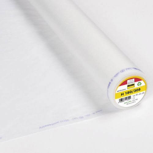 Entoilage thermocollant vlieseline H180 largeur 90 cm blanc