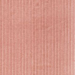 Tissu velours coton côtes larges rose nude