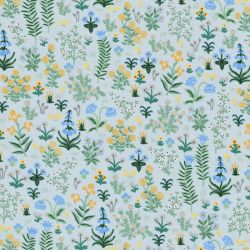 Tissu Rifle Paper - Camont - Menagerie Garden - bleu 100 %co