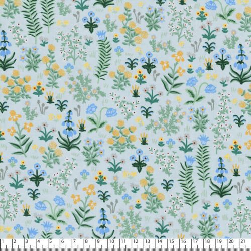 Tissu Rifle Paper - Camont - Menagerie Garden - bleu 100 %co