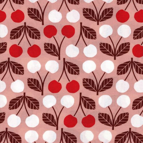 Tissu Cotton Steel Under the apple tree - Cherry 100 %cot la