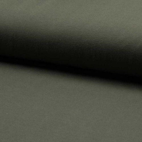 Tissu maille polo kaki