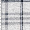 Tissu jersey milano gratté carreaux fond gris