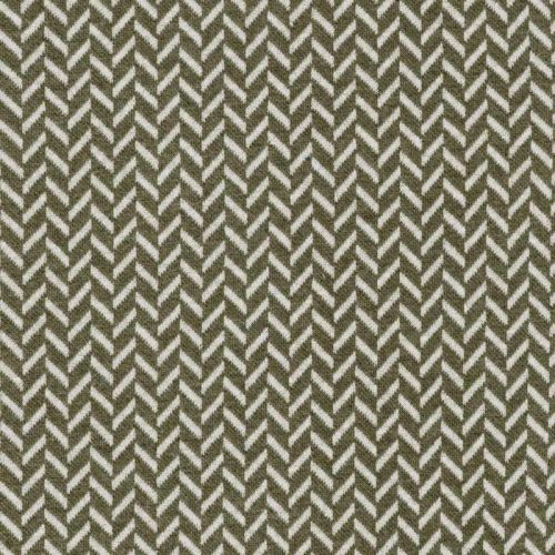 Tissu maille jacquard chevrons vert de gris/gris clair