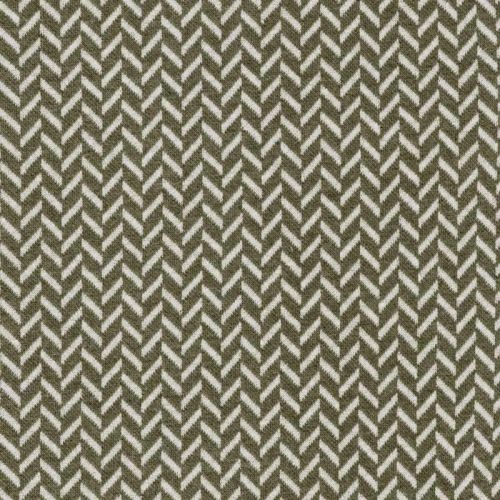 Tissu maille jacquard chevrons vert de gris/gris clair