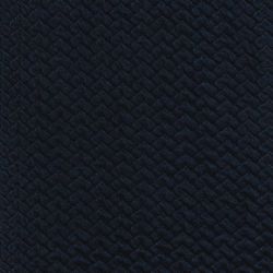 Tissu jersey matelassé chevrons bleu marine 75%cot,23 %Pol,2