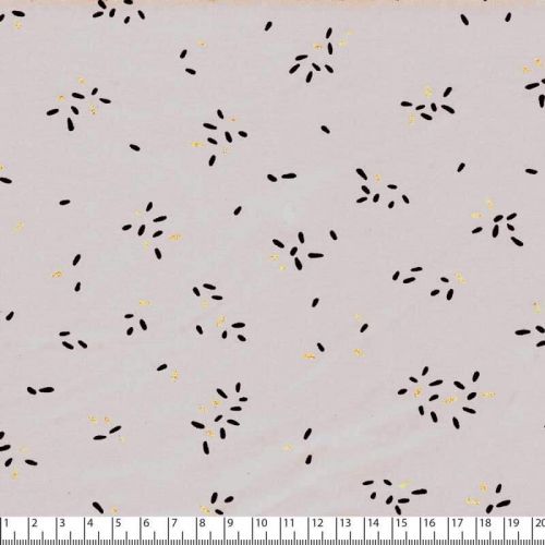Tissu jersey Stripes glitter fond nude Poppy