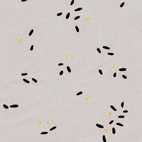 Tissu jersey Stripes glitter fond nude Poppy