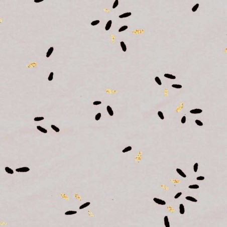 Tissu jersey Stripes glitter fond nude Poppy