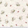 Tissu jersey koalas fond beige chiné