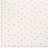 Tissu jersey jardins fond blanc cassé