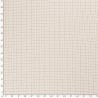 Tissu jersey carreaux fond beige