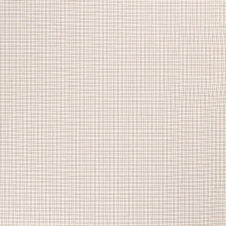 Tissu jersey carreaux fond beige