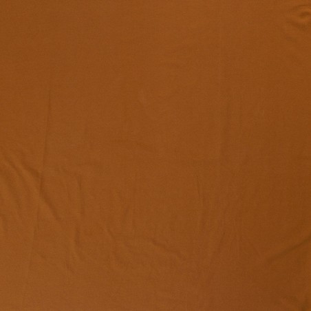 Tissu jersey uni caramel 95%cot, 5%el larg 150 cm