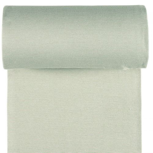 Bord côte 1X1 rayures vert sauge 