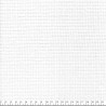 Tissu voile de coton gaufré carreau 0,5X0,5 cm blanc