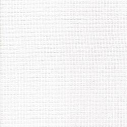 Tissu voile de coton gaufré carreau 0,5X0,5 cm blanc