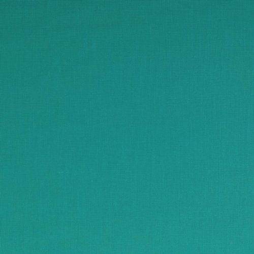 Tissu lin uni lavé bleu turquoise