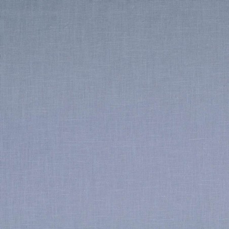 Tissu lin uni lavé bleu jean
