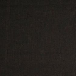 Tissu lin uni lavé noir
